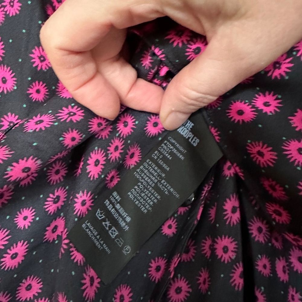 🖤💖 NWT The Kooples Daisy Dots Printed Peplum Top | $215 Retail! - Picture 9 of 10